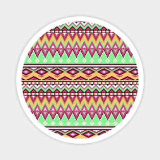 Ethnic pixel ornament #7 Magnet